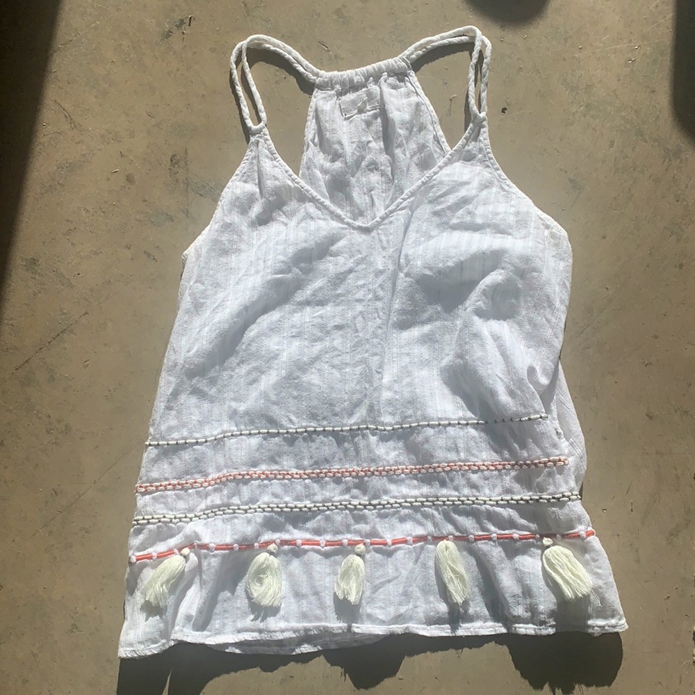 Lou & Grey White Cotton Tank Top